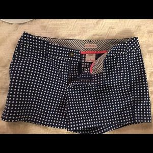Merona (Target) Navy Blue and White Polka Dots